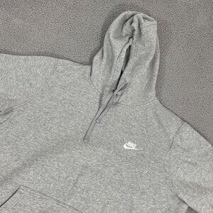 Nike Club Fleece Hoodie Men XL Grey Pullover